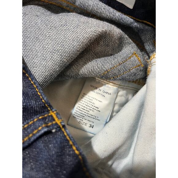 Adam Et Rope Womens Dark Wash Wide Leg Flare Jeans Size Japanese 34 US 26 - Picture 3 of 8